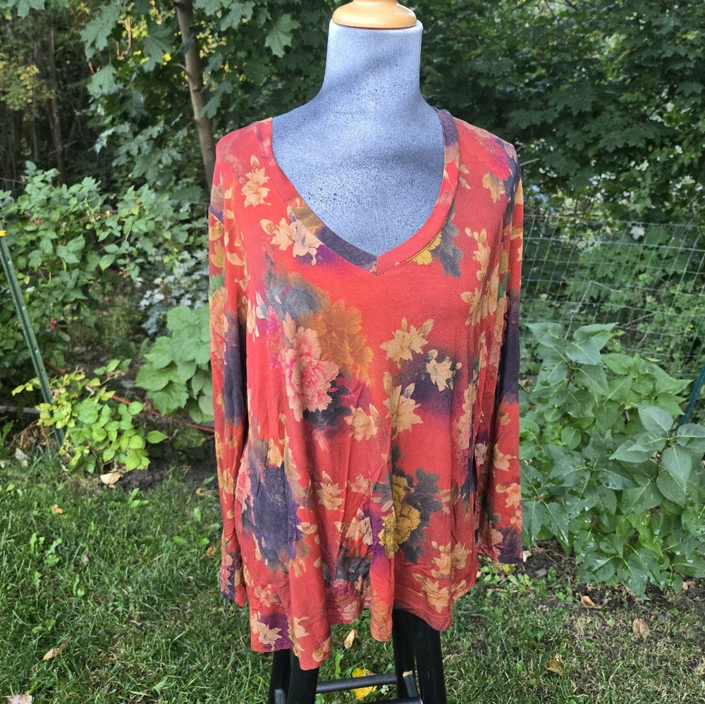 Johnny Was Embers Favorite Long Sleeve V Neck